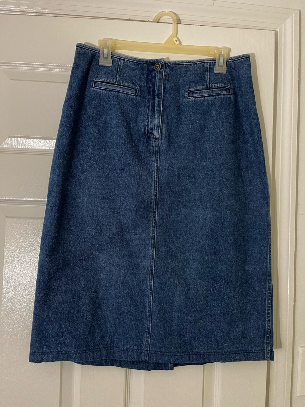 Christopher & Banks Dark Blue Denim Pencil Skirt